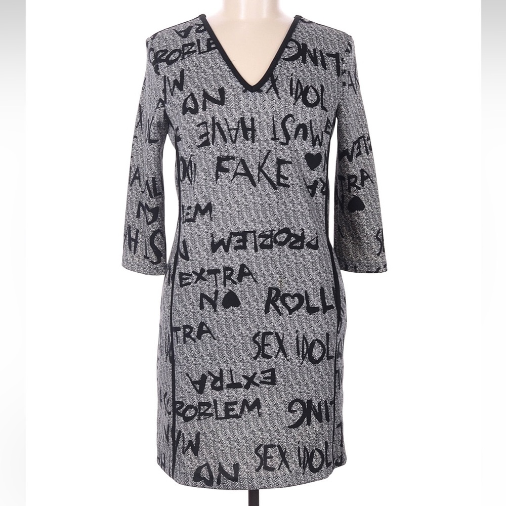 Rinascimento Italian Designer Shift Dress Contemporary Rebel Size Medium M NWT